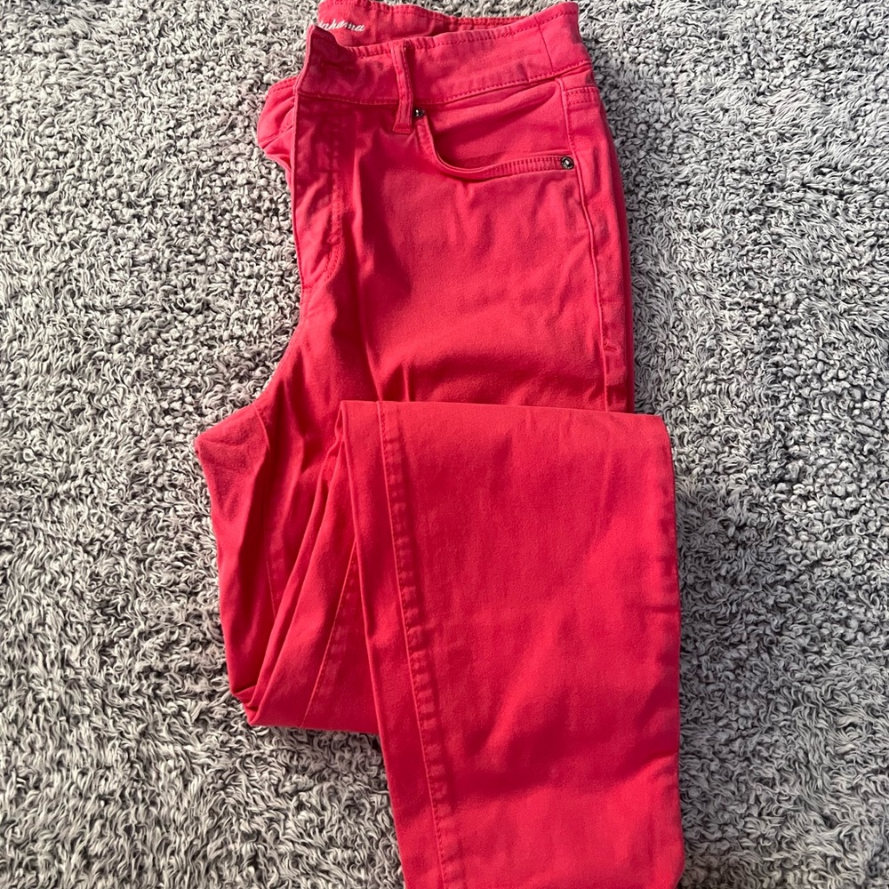 Tommy Bahama Women's Bright Pink Skinny Jeans